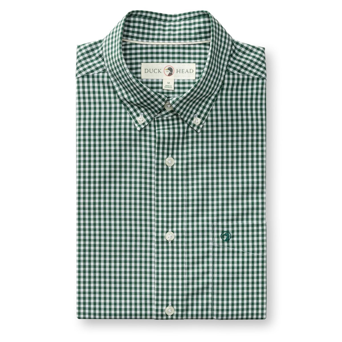Duck Head Performance Poplin Sport Shirt - Hunter Green