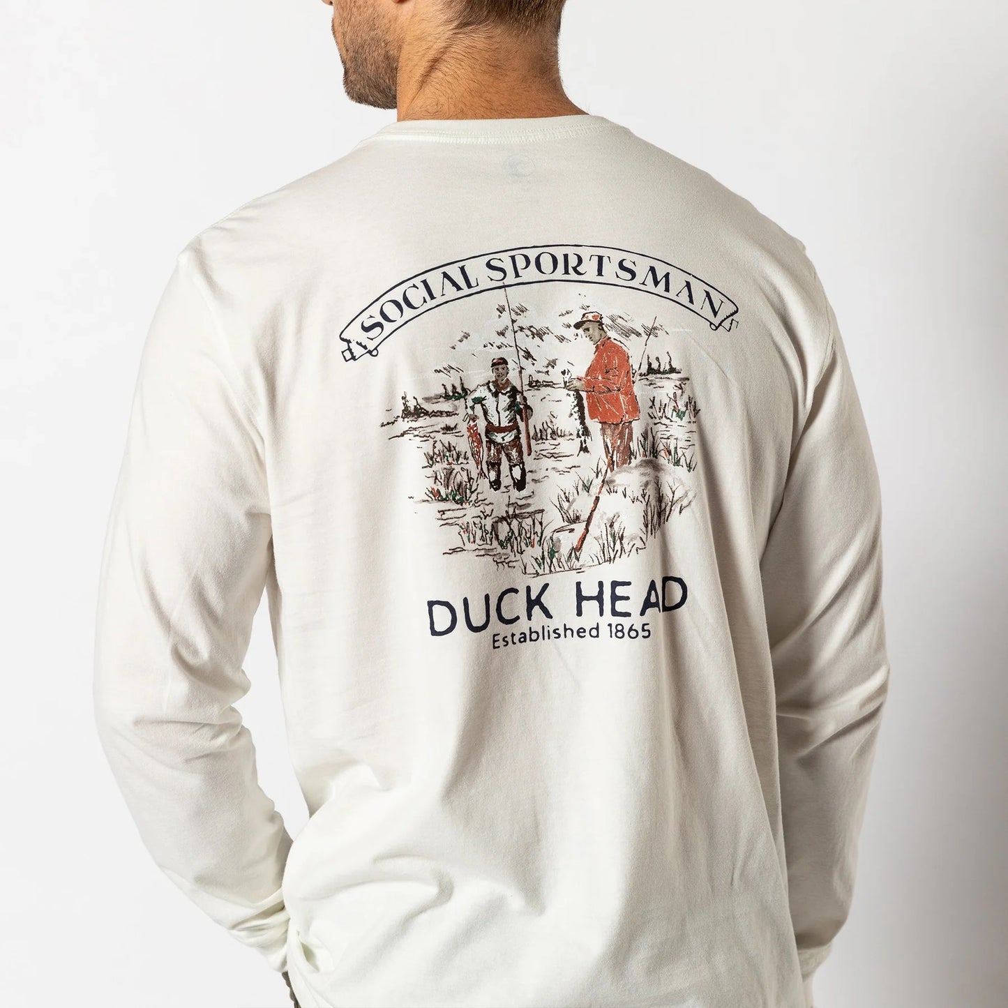 Duck Head Fisherman's Folklore T-Shirt (Soft White)
