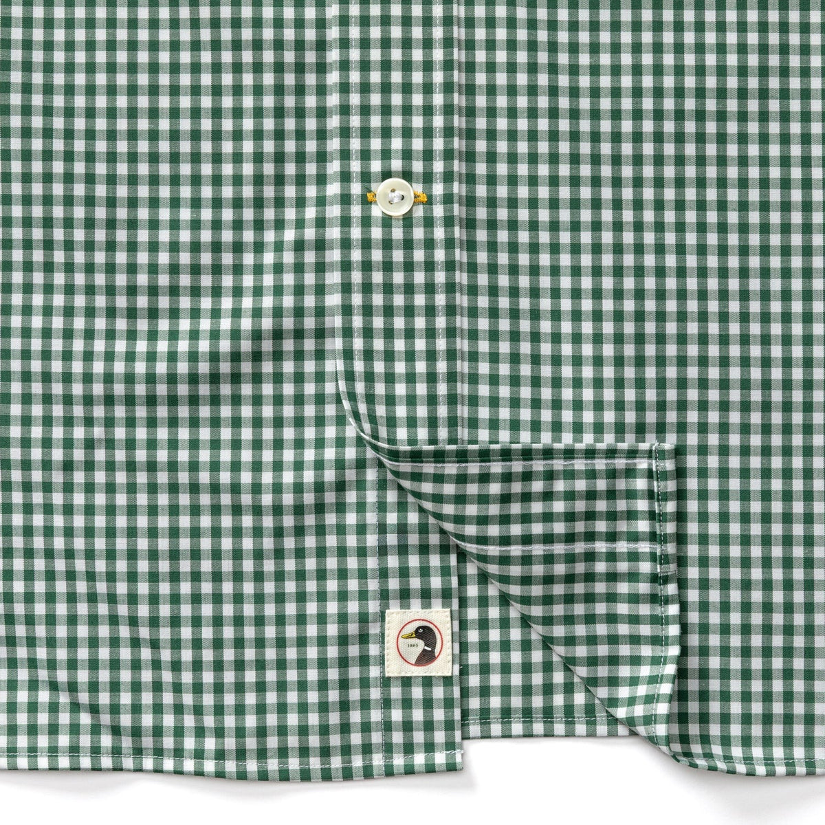 Duck Head Performance Poplin Sport Shirt - Hunter Green