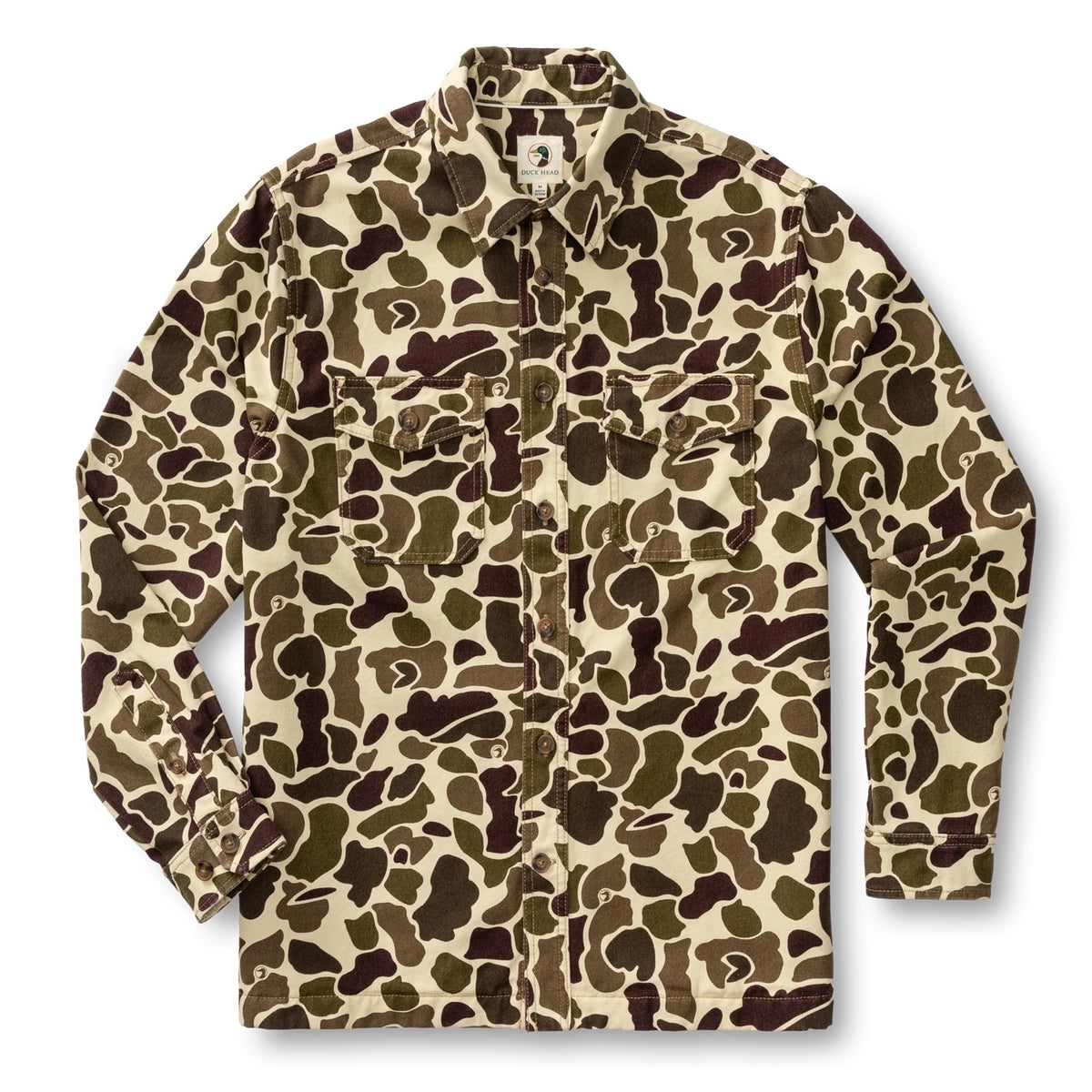 Duck Head Vintage Camo Duck Canvas Jacket - Sandrift Khaki Camo