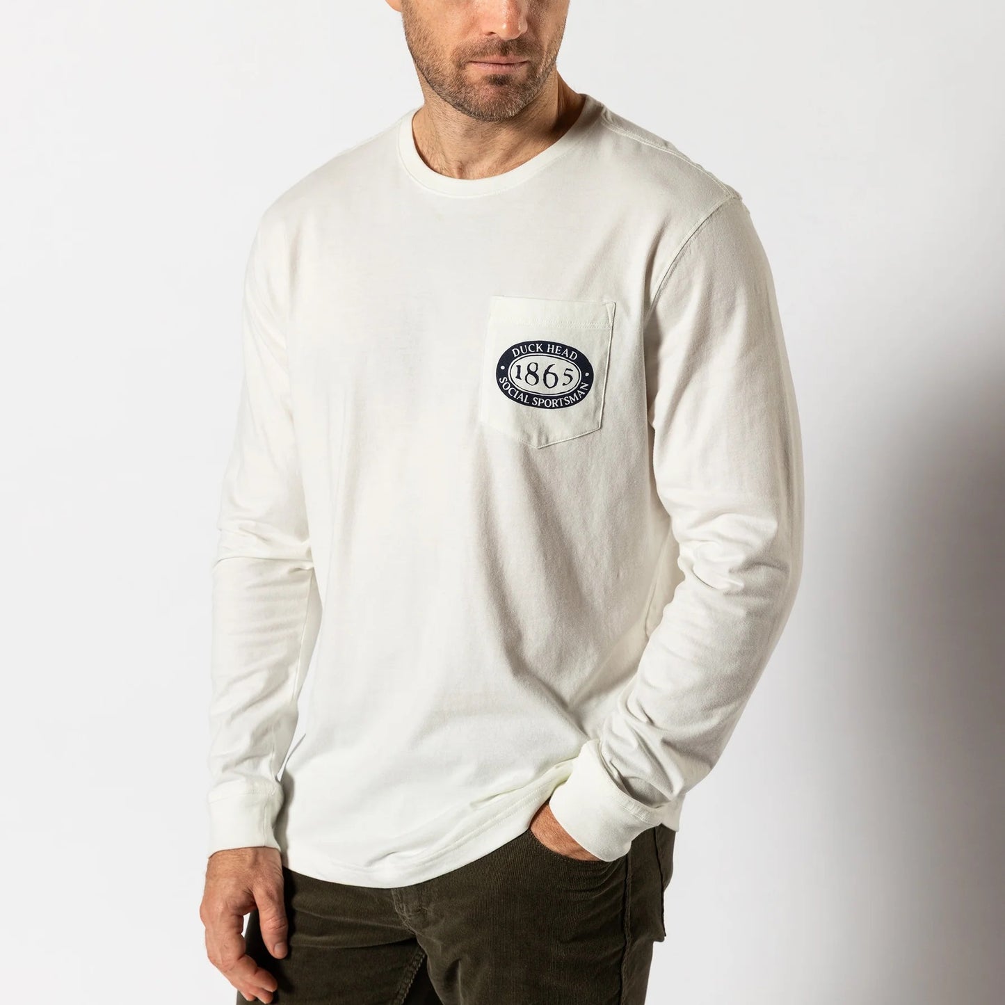 Duck Head Fisherman's Folklore T-Shirt (Soft White)