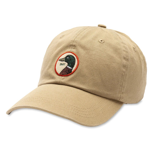 Duck Head Circle Patch Twill Hat (Khaki)