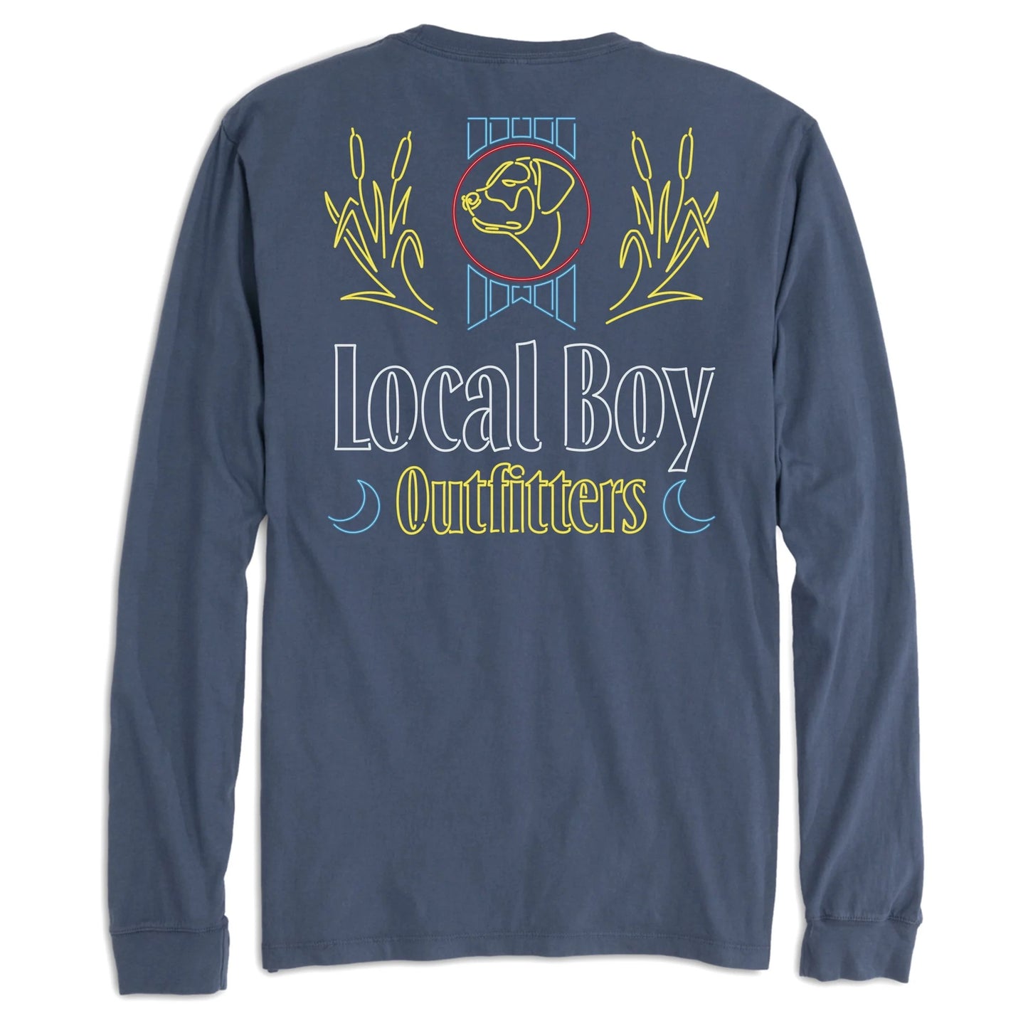 Local Boy Neon Light LS Tee (China Blue)