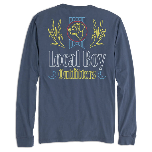 Local Boy Neon Light LS Tee (China Blue)
