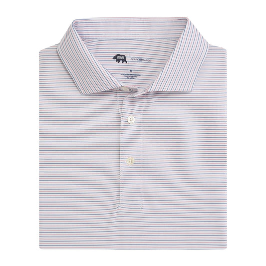 Onward Reserve Tour Stripe Performance Pique Polo - Ensign Blue