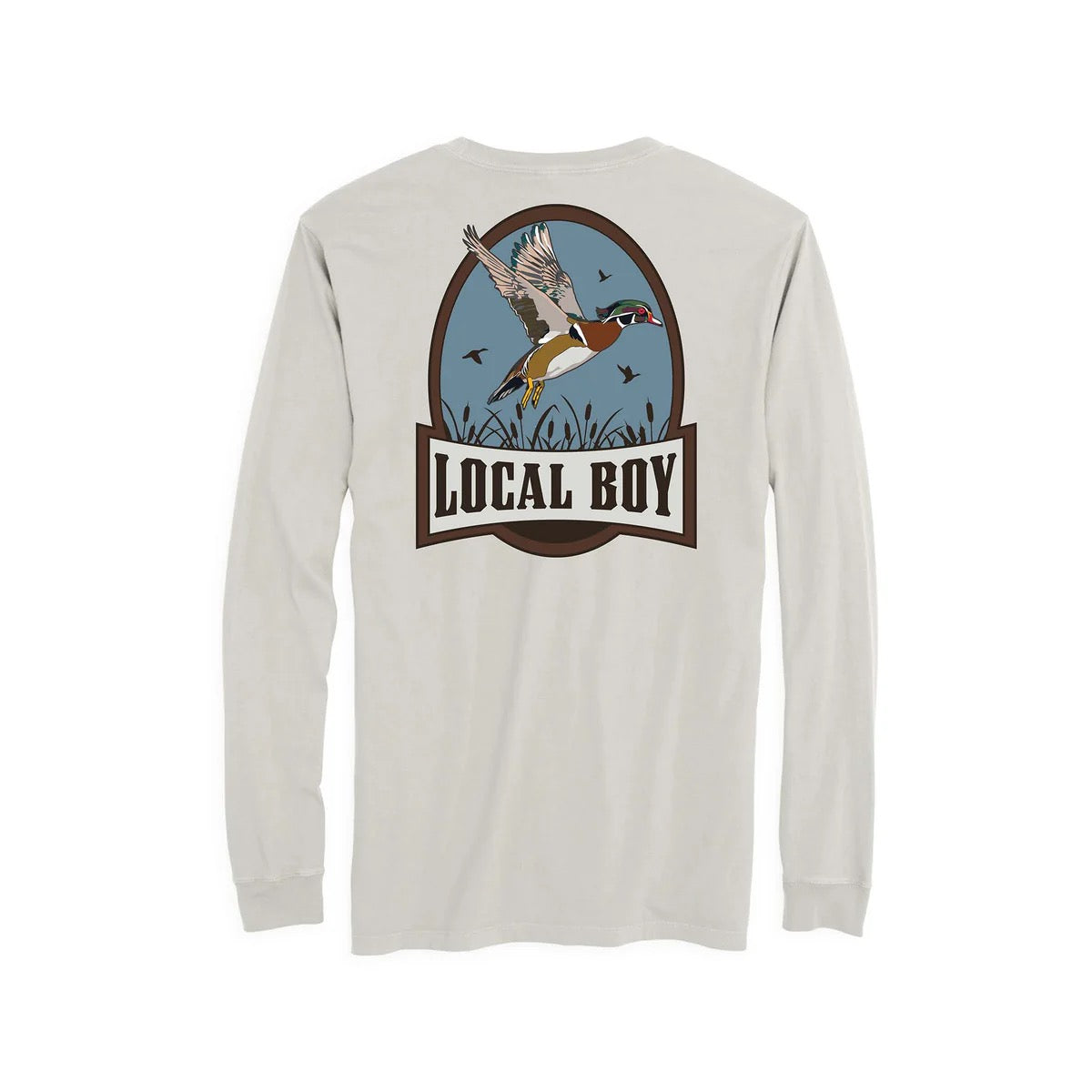 Local Boy Swamp Duck LS Tee (Silver)