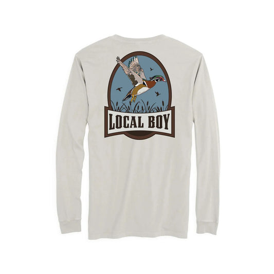 Local Boy Swamp Duck LS Tee (Silver)