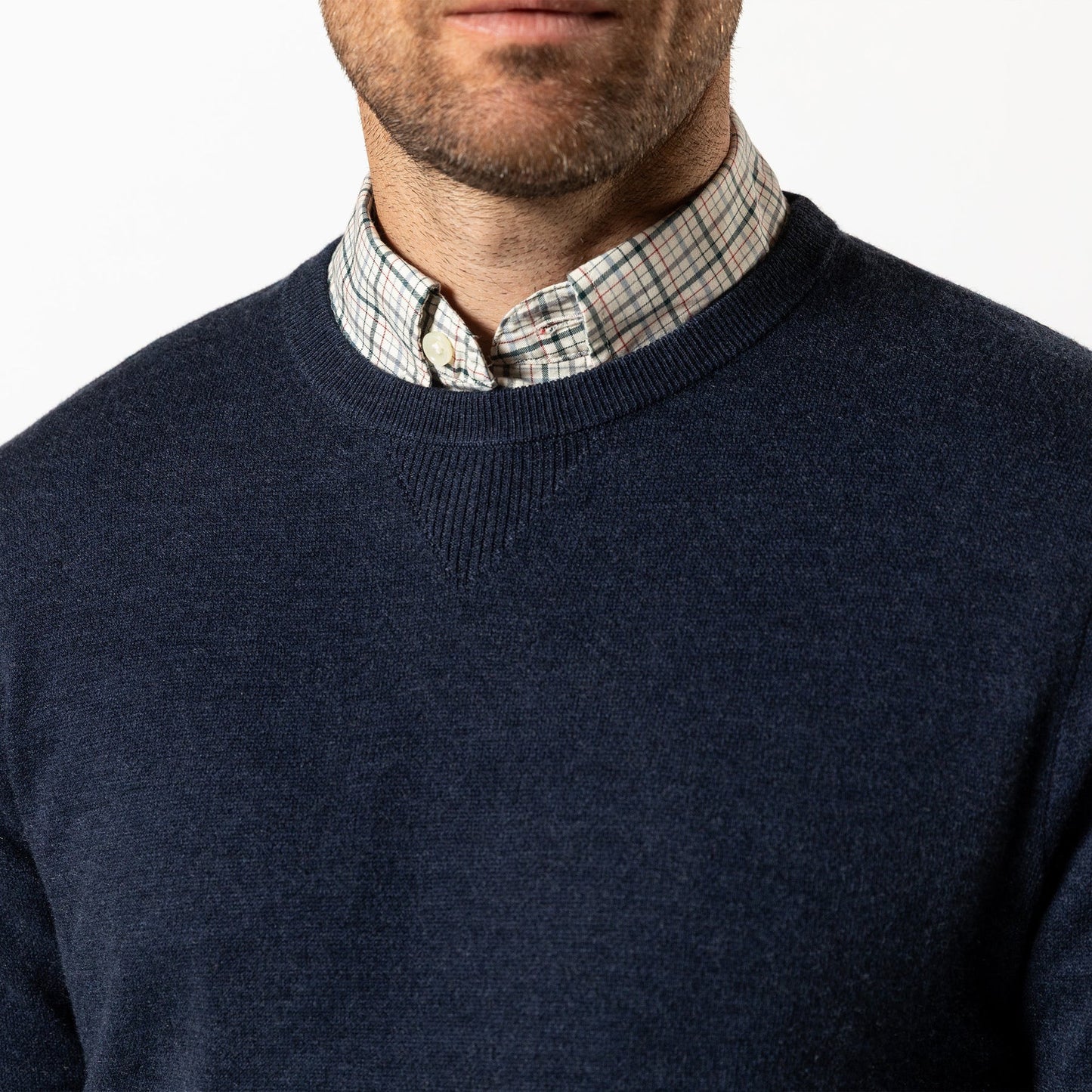 Duck Head Henson Merino Crewneck Sweater (Navy)