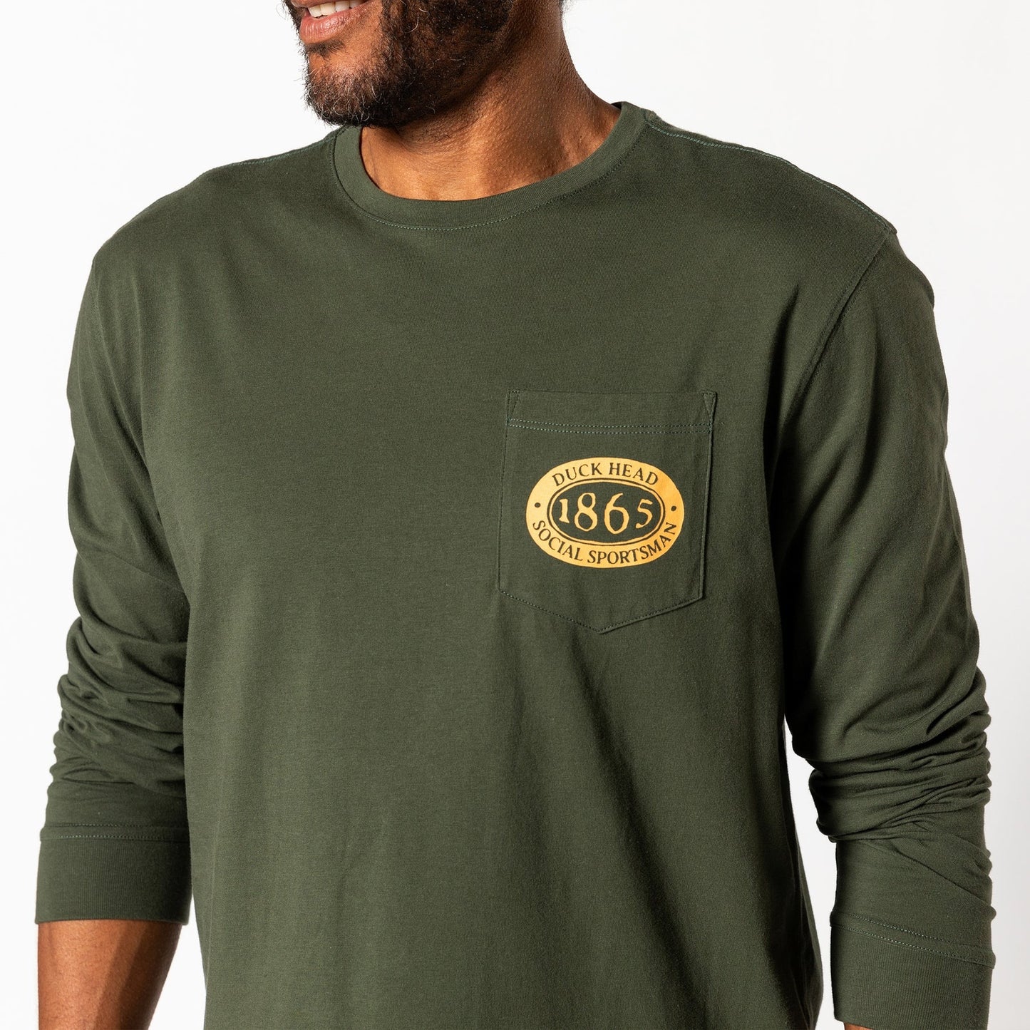 Duck Head Fisherman's Folklore T-Shirt (Deep Olive)