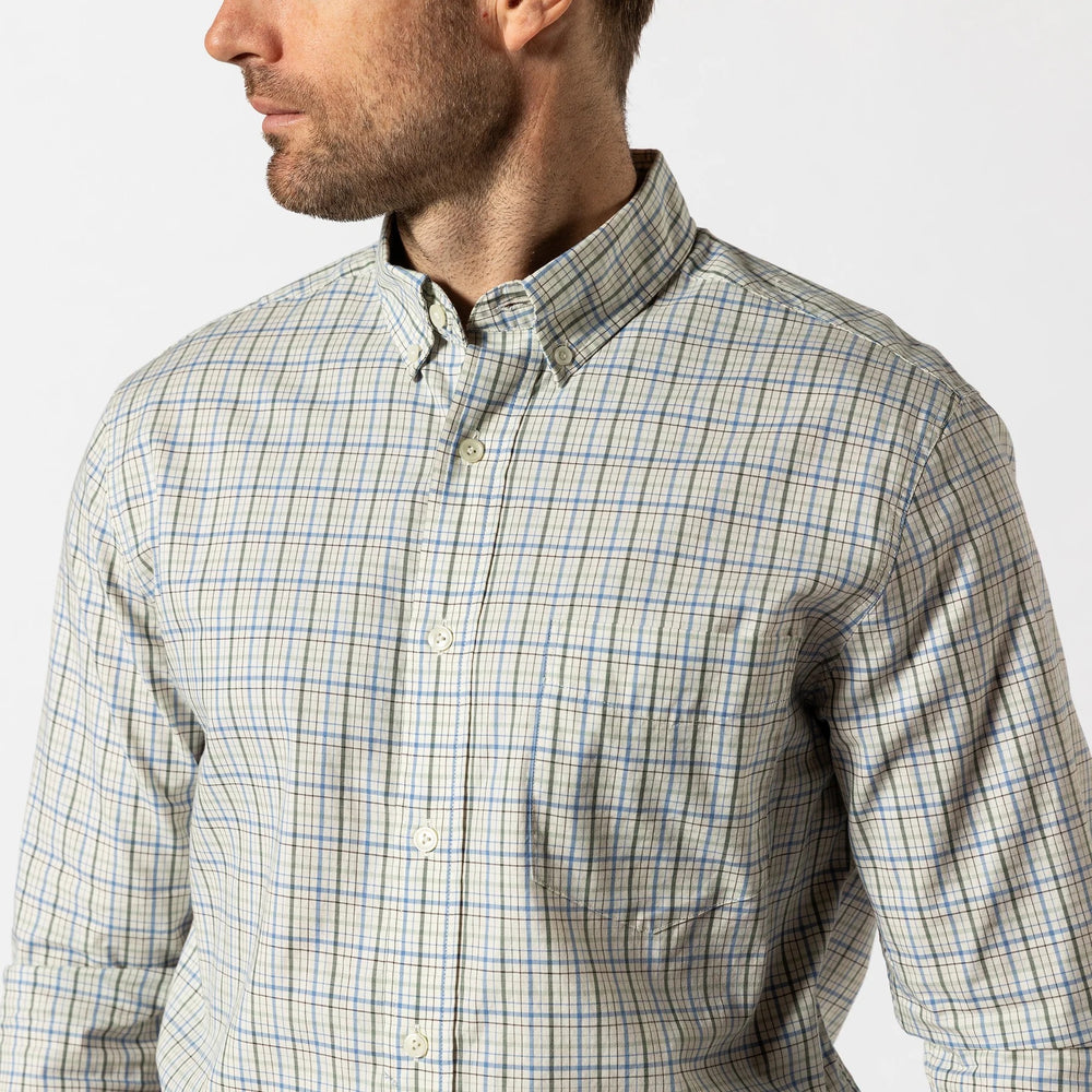 Duck Head Cotton Twill Sport Shirt- Cooper (Lake Blue)
