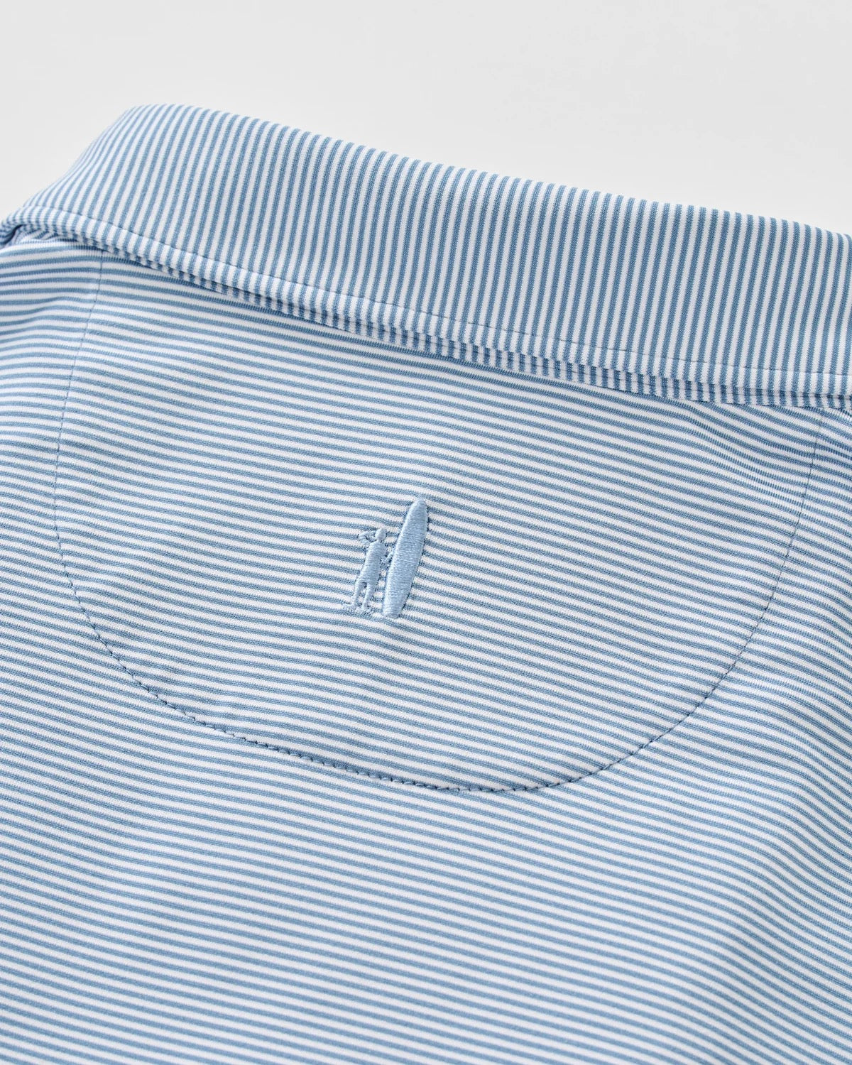 Johnnie-O Performance Jersey Polo- Lyndonn Stripe Carbon Fiber
