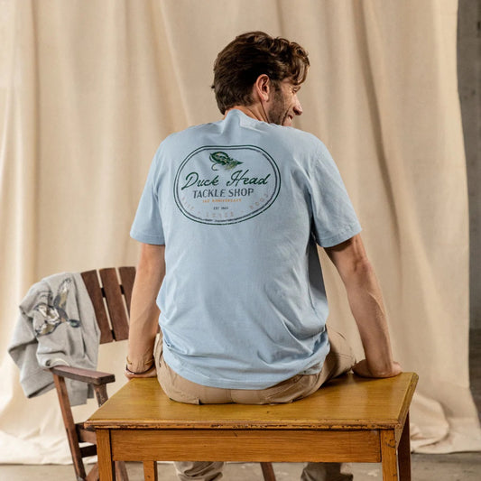Duck Head Tackle Shop T-Shirt (Blue Fog)