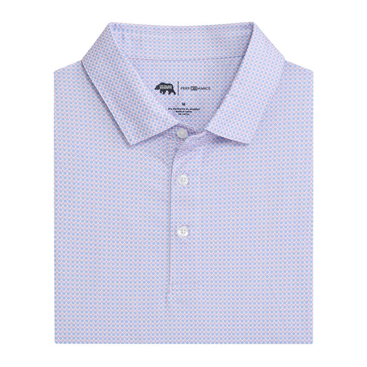 Onward Reserve League Printed Performance Polo - Azurine