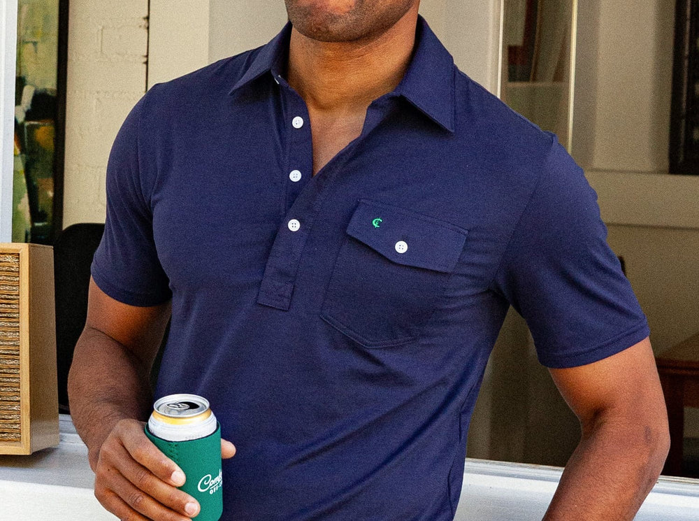 Criquet Performance Players Shirt -Nassau Navy