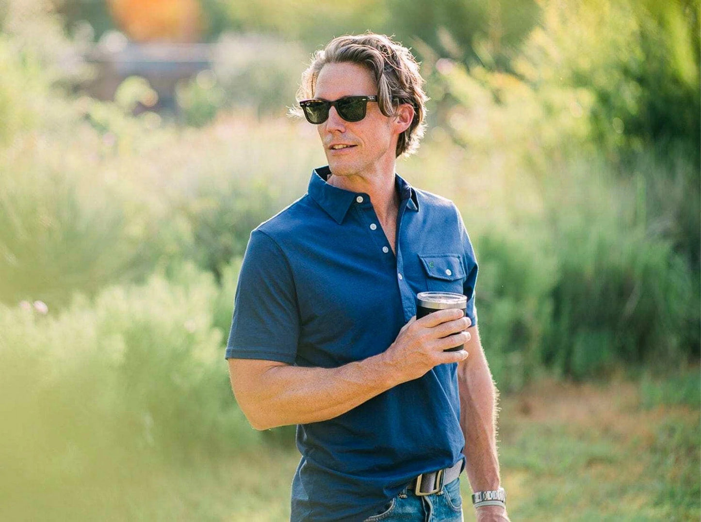 Criquet Performance Players Shirt -Nassau Navy