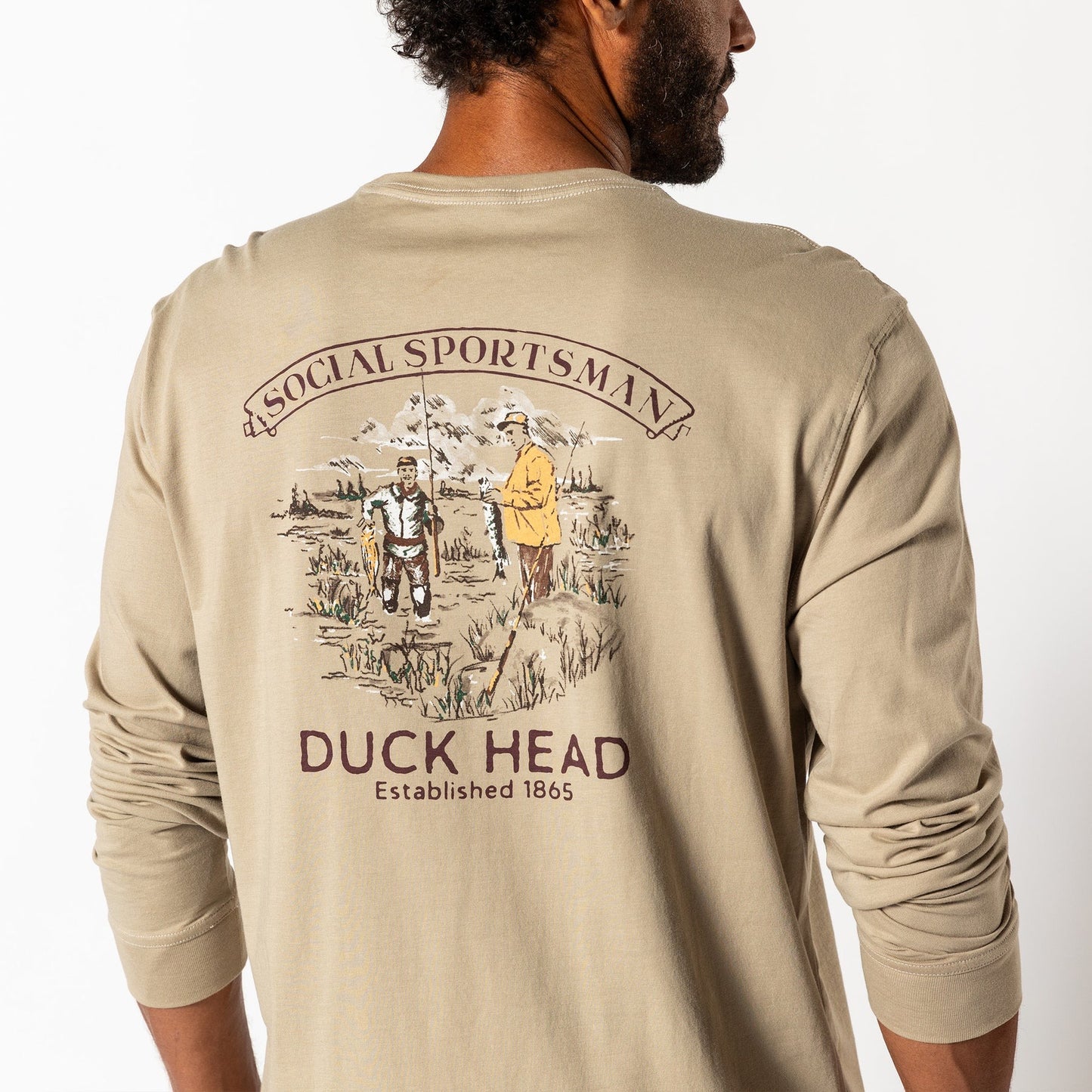 Duck Head Fisherman's Folklore T-Shirt (Khaki)