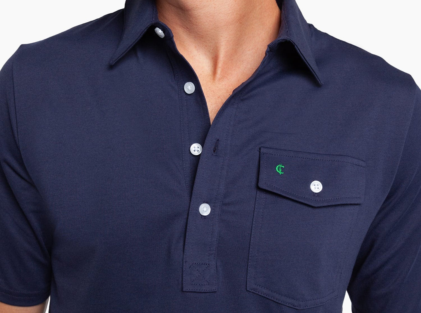 Criquet Performance Players Shirt -Nassau Navy