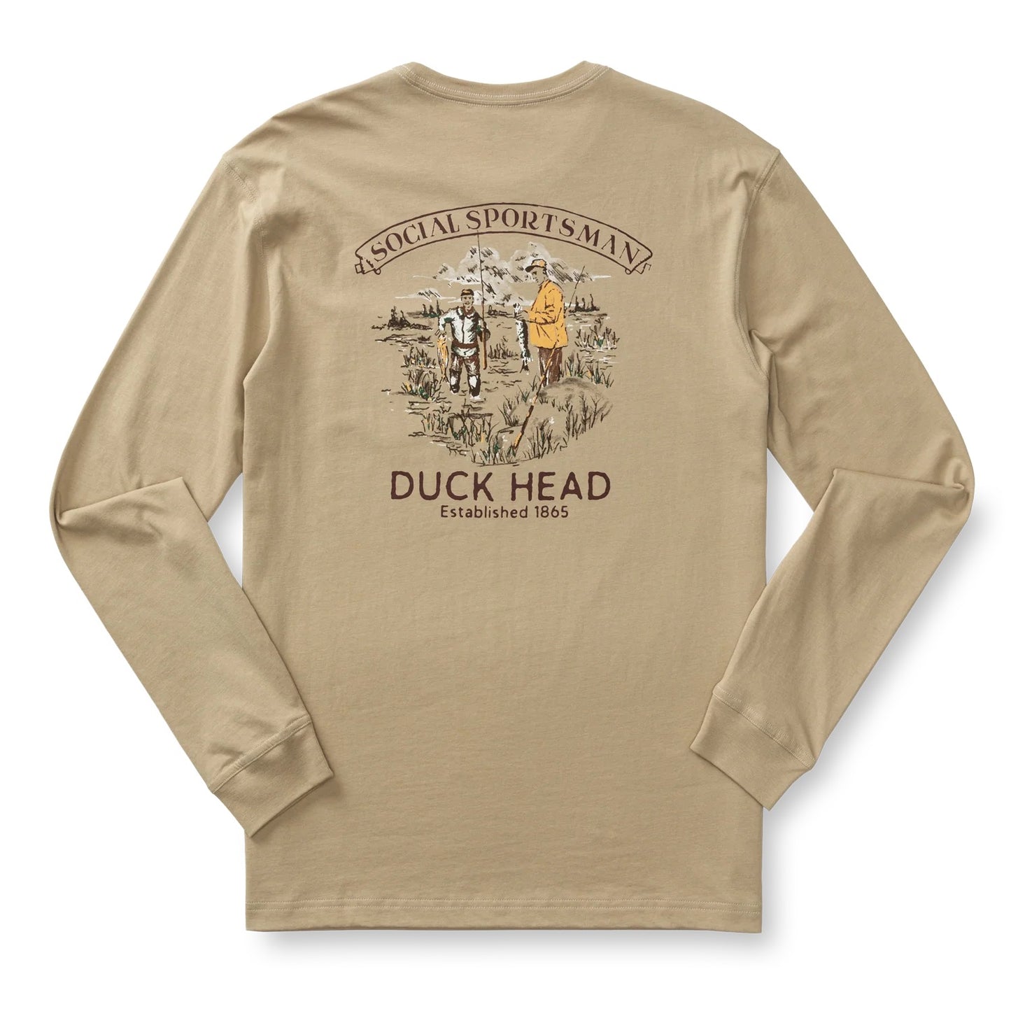 Duck Head Fisherman's Folklore T-Shirt (Khaki)