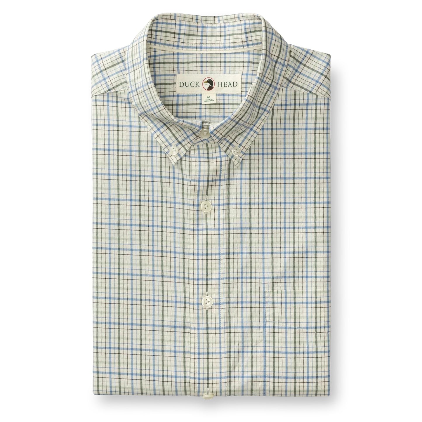 Duck Head Cotton Twill Sport Shirt- Cooper (Lake Blue)