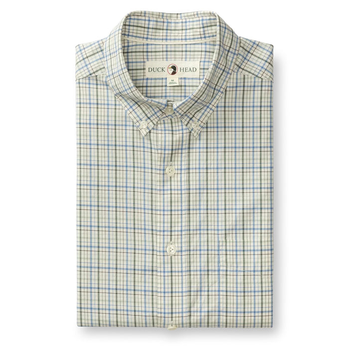 Duck Head Cotton Twill Sport Shirt- Cooper (Lake Blue)