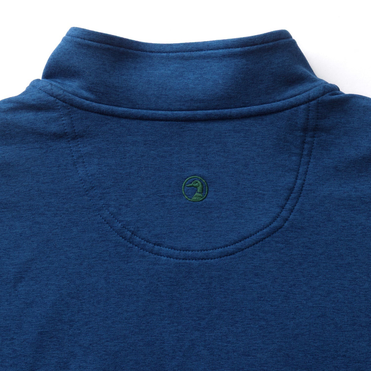 Duck Head Long Drive Performance 1/4 Zip Pullover - Navy Peony Heather