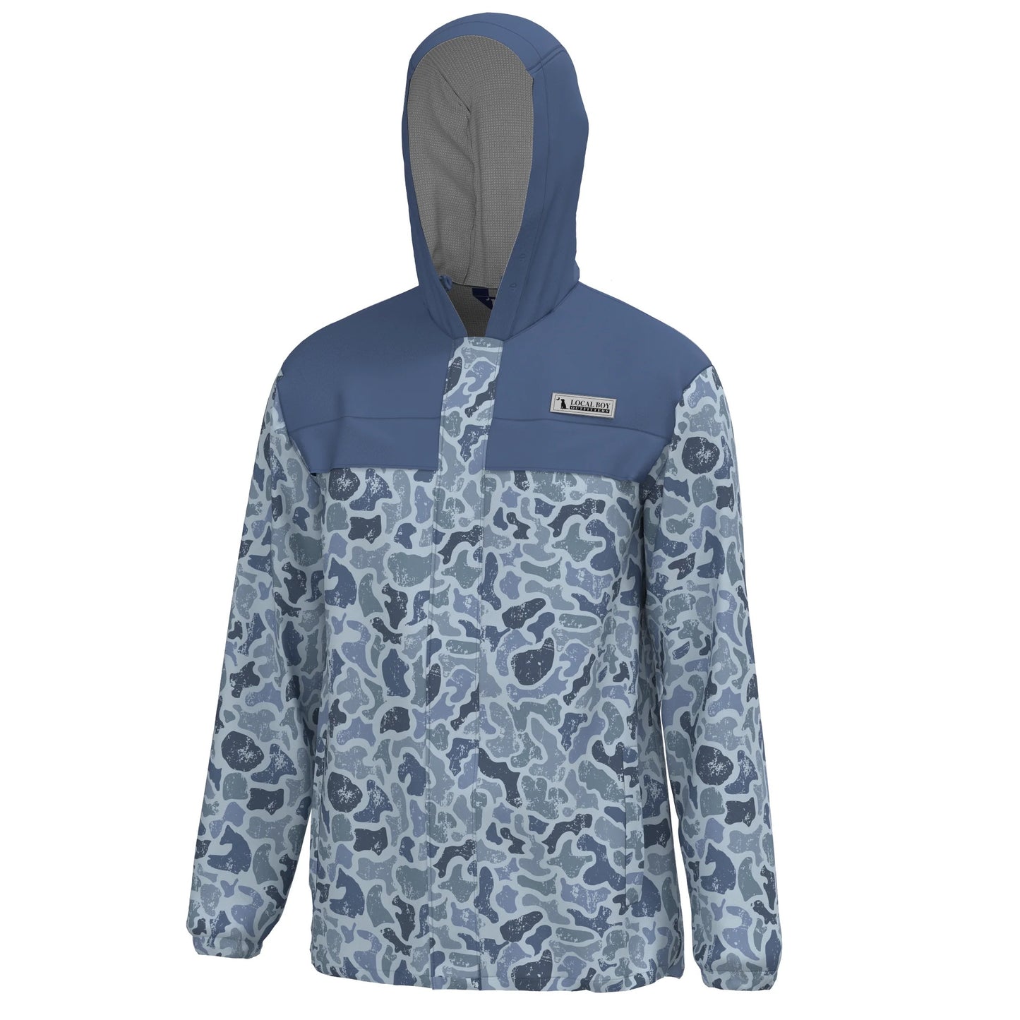 Local Boy Rain Jacket - Distressed LCF Cobalt