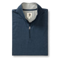 Duck Head Long Drive Performance 1/4 Zip Pullover (Navy Heather)