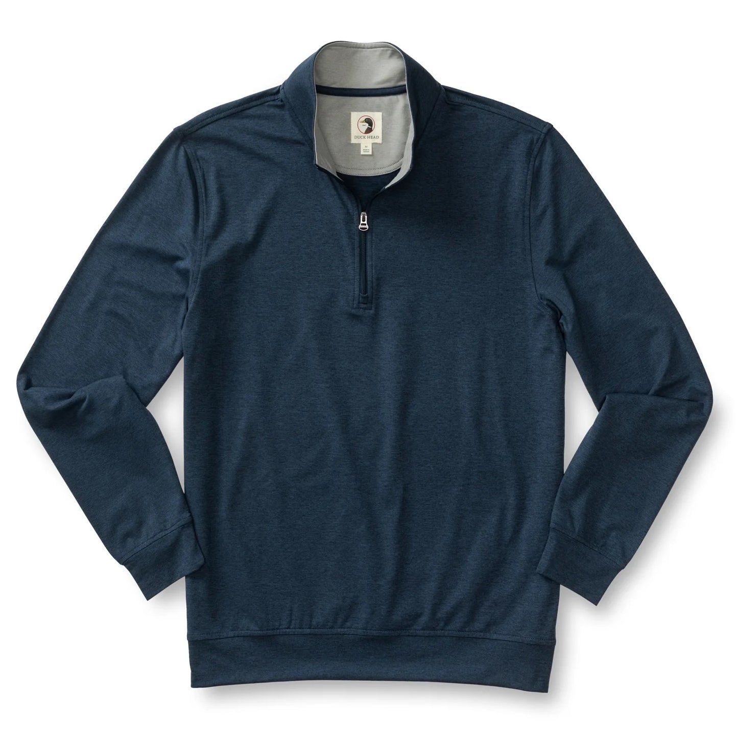 Duck Head Long Drive Performance 1/4 Zip Pullover (Navy Heather)