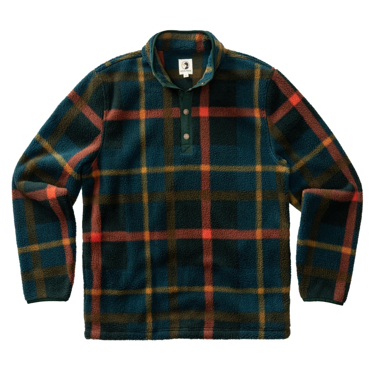 Duck Head Pineview Fleece 1/4 Snap Pullover - Pine Grove