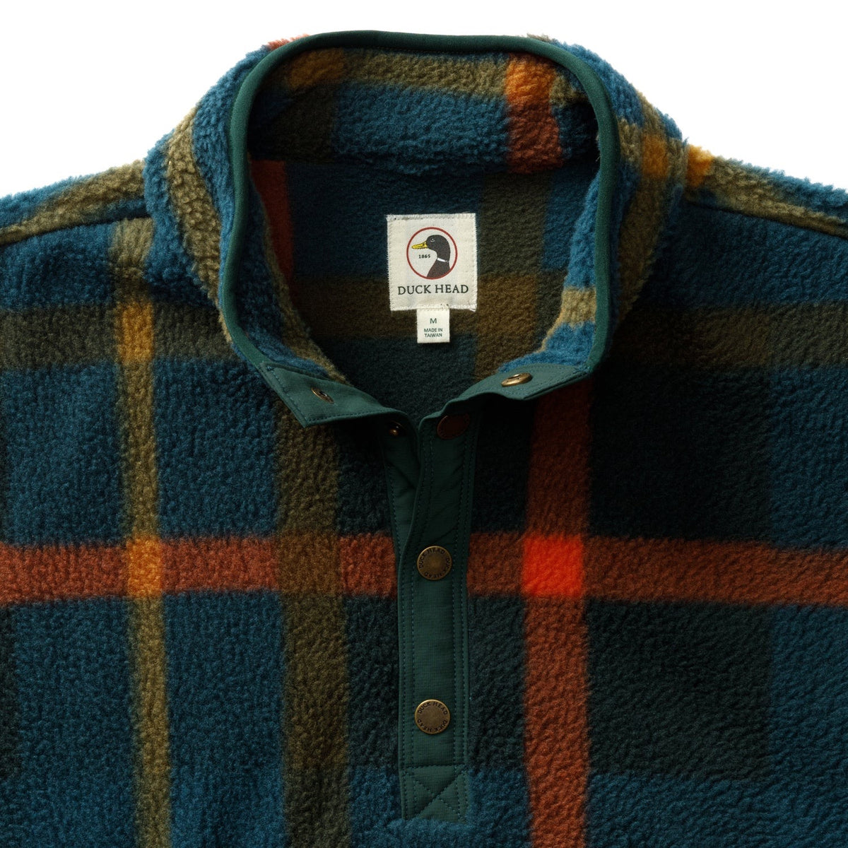 Duck Head Pineview Fleece 1/4 Snap Pullover - Pine Grove