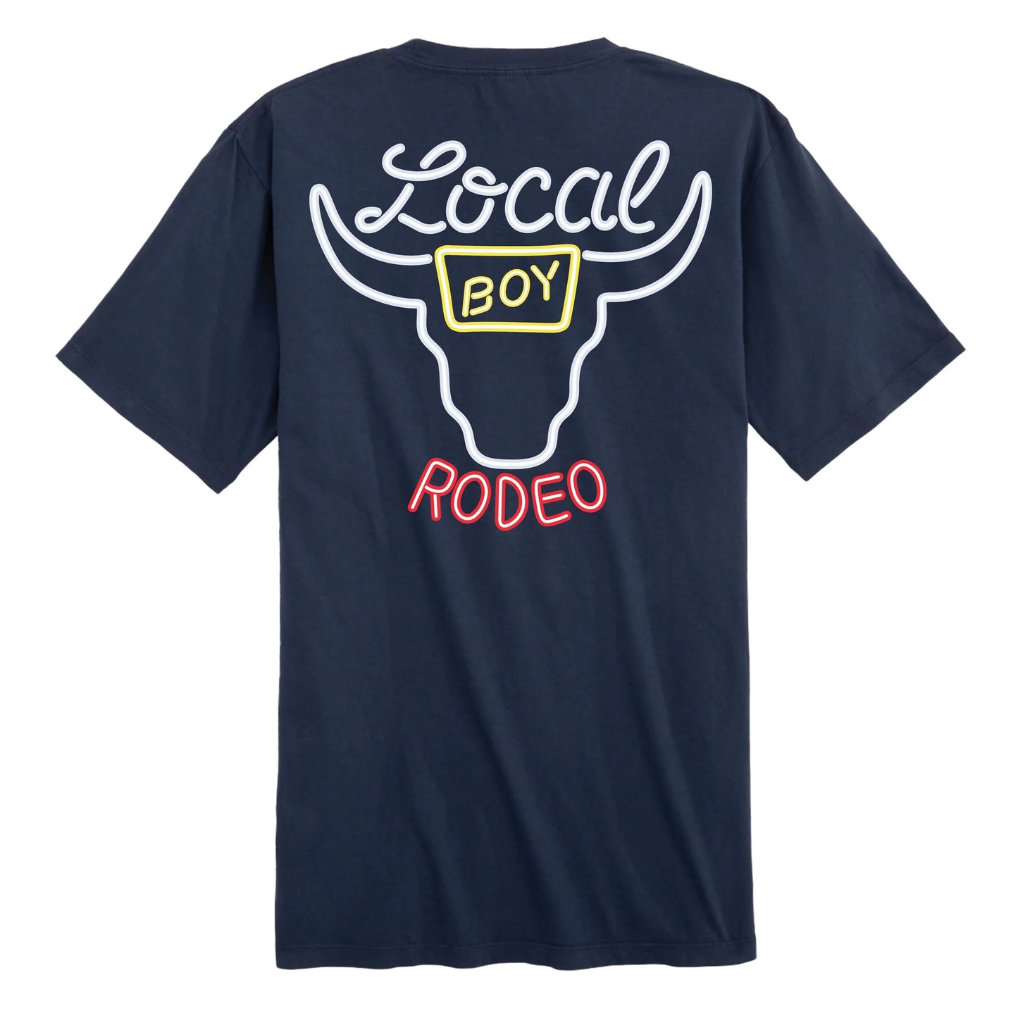 Local Boy Neon Banquet SS Tee - China Blue