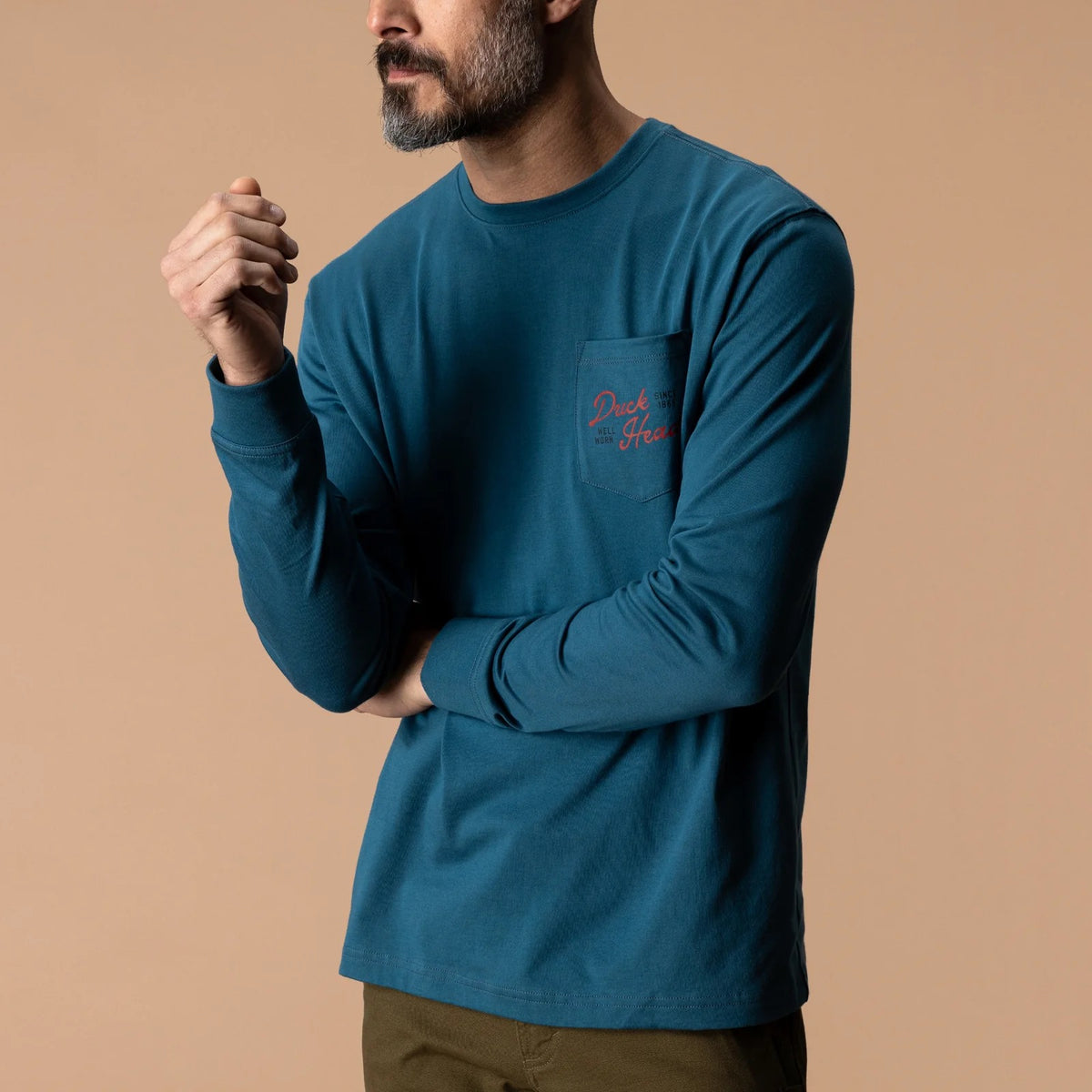 Duck Head Flying Wood Duck T-Shirt - Stormy Teal