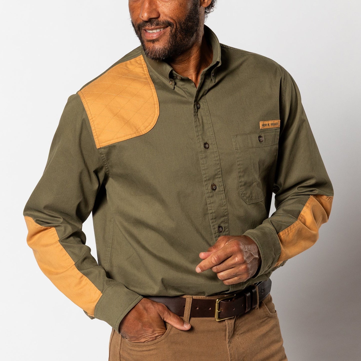 Duck Head Woodland Shooting Shirt (Olive)