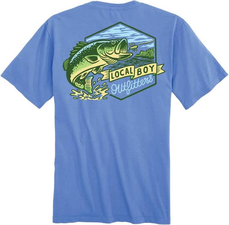 Local Boy Big Bass SS Tee - Marina