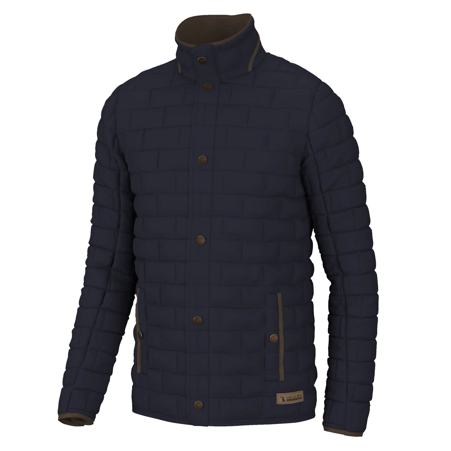 Local Boy Brick Quilted Jacket (Navy)