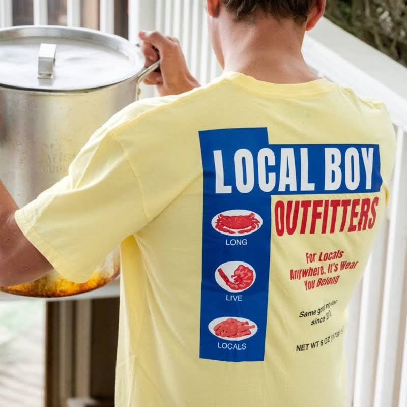Local Boy Local Bay SS Tee - Banana