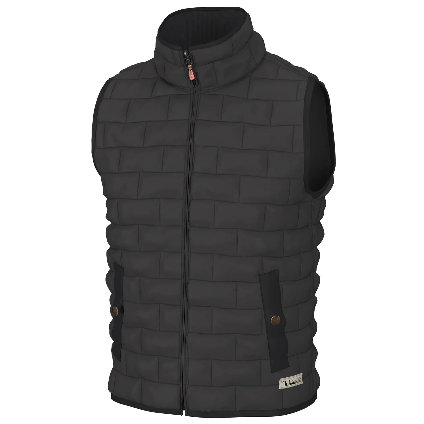 YOUTH Brick Quilted Vest (Charcoal)