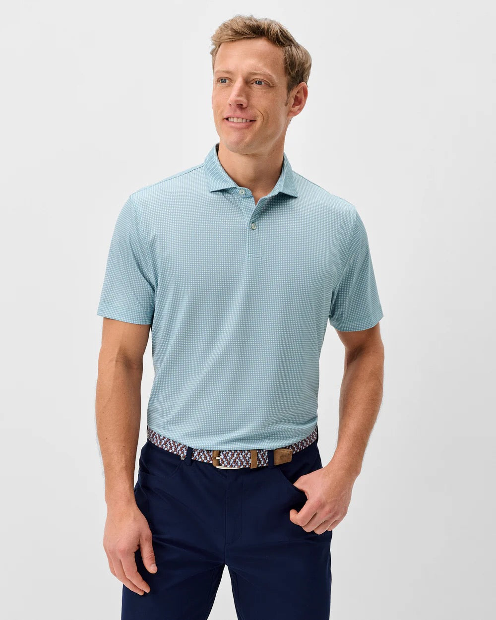 Johnnie-O Performance Jersey Polo - Dot Neat Sublime