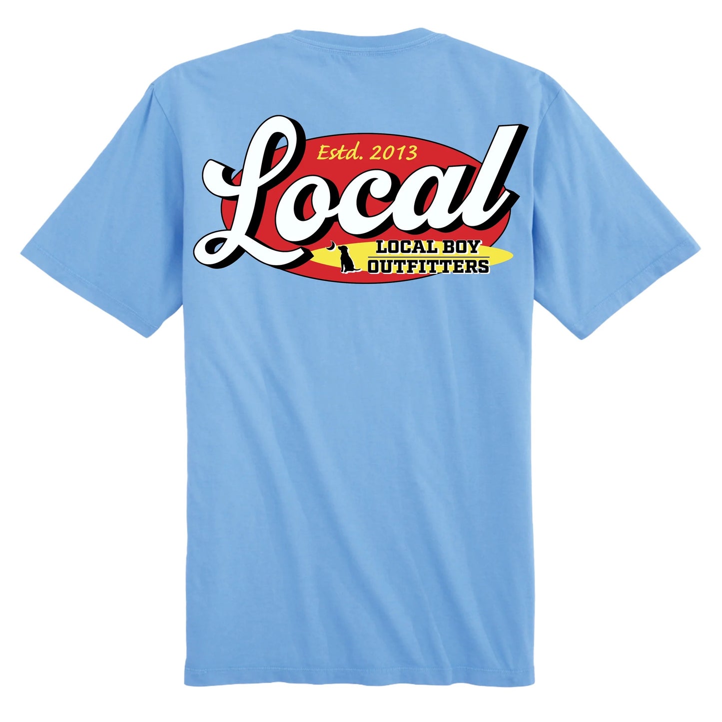 Local Boy Raising Locals SS Tee - Washed Denim