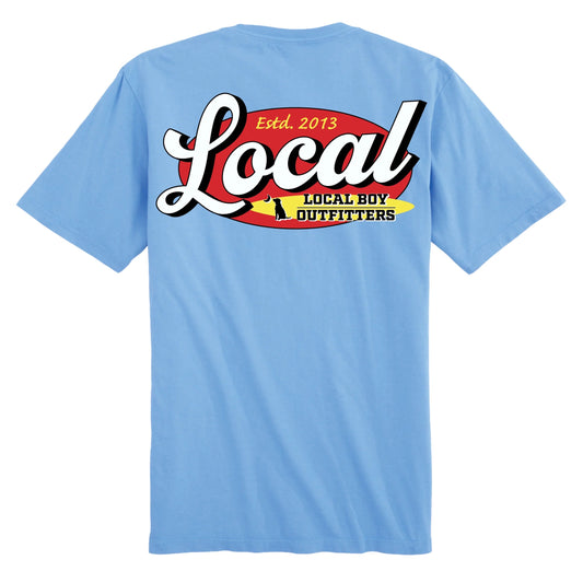 Local Boy Raising Locals SS Tee - Washed Denim