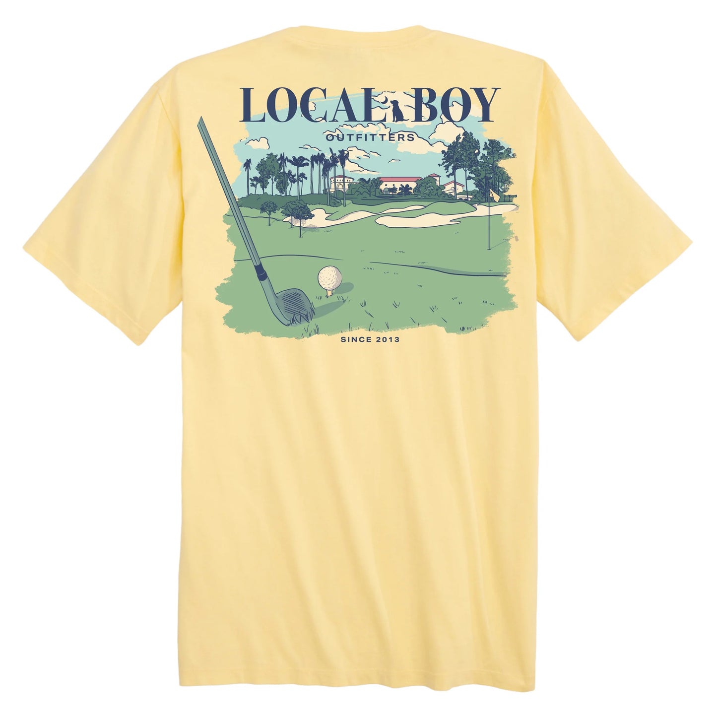 Local Boy 18th Hole SS Tee - Banana
