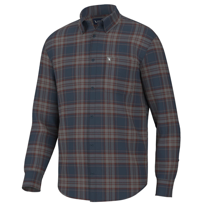 Local Boy Phelan Stretch Flannel (Navy/Charcoal/Red)