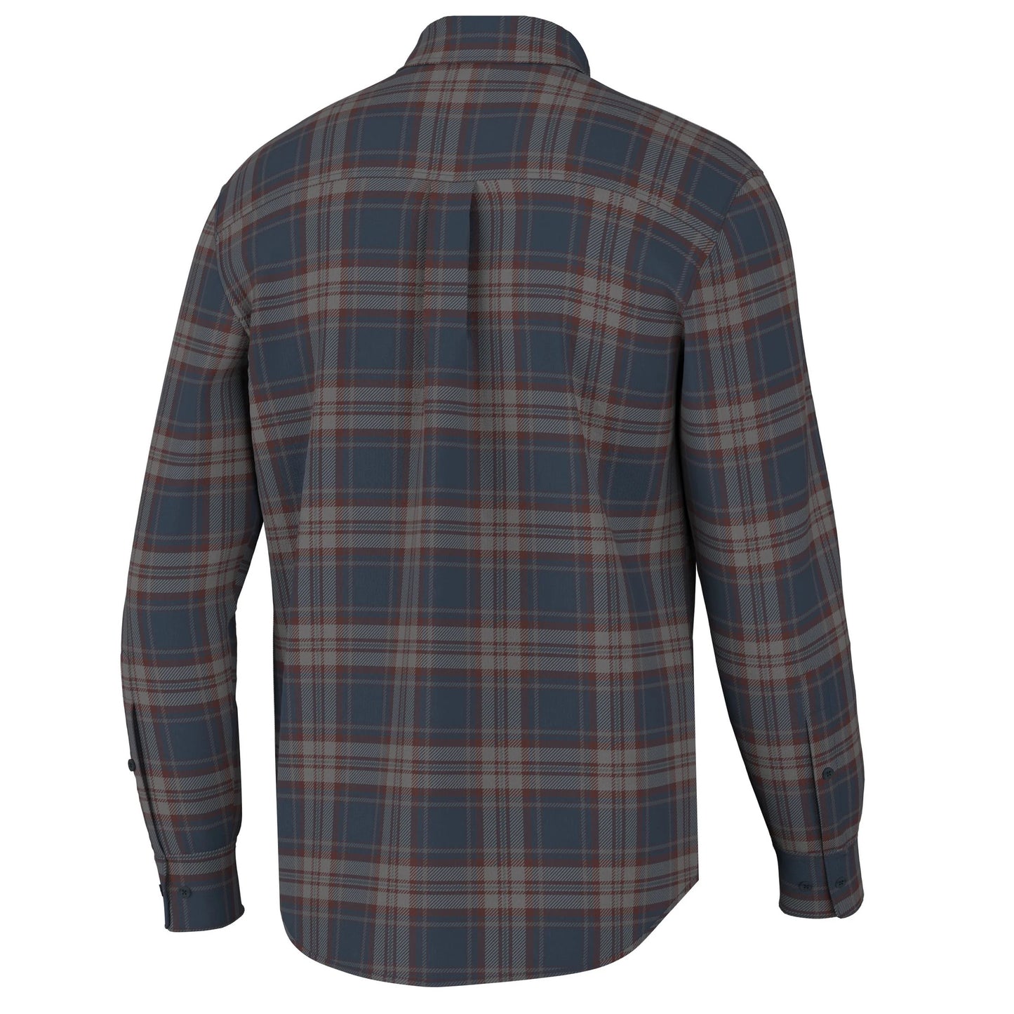 Local Boy Phelan Stretch Flannel (Navy/Charcoal/Red)