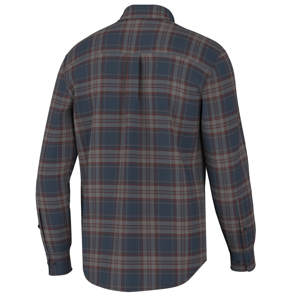 Local Boy Phelan Stretch Flannel (Navy/Charcoal/Red)