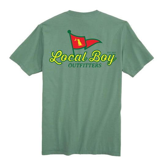 Local Boy Front Pin SS Tee - Light Green