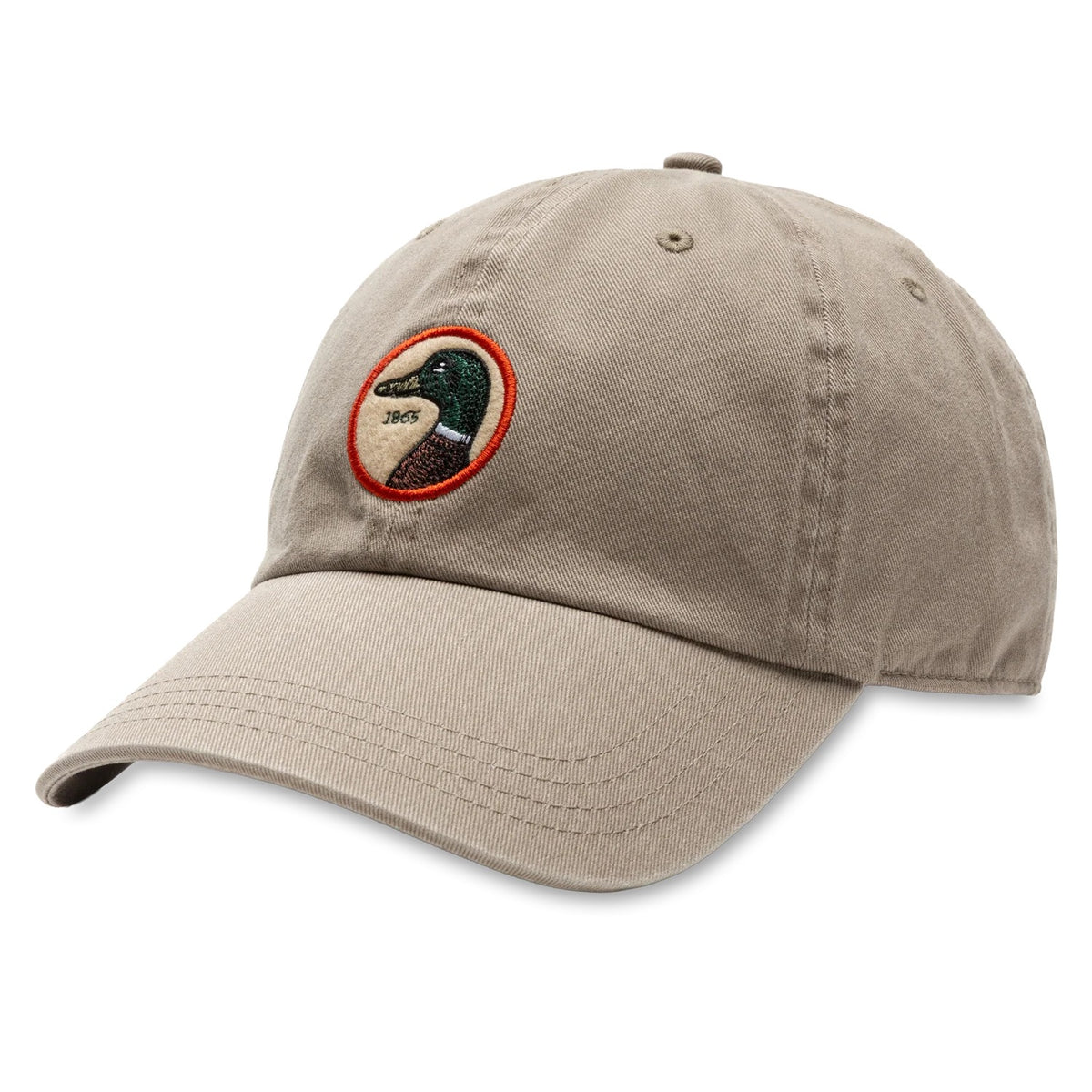 Duck Head Circle Patch Twill Hat (Clay)