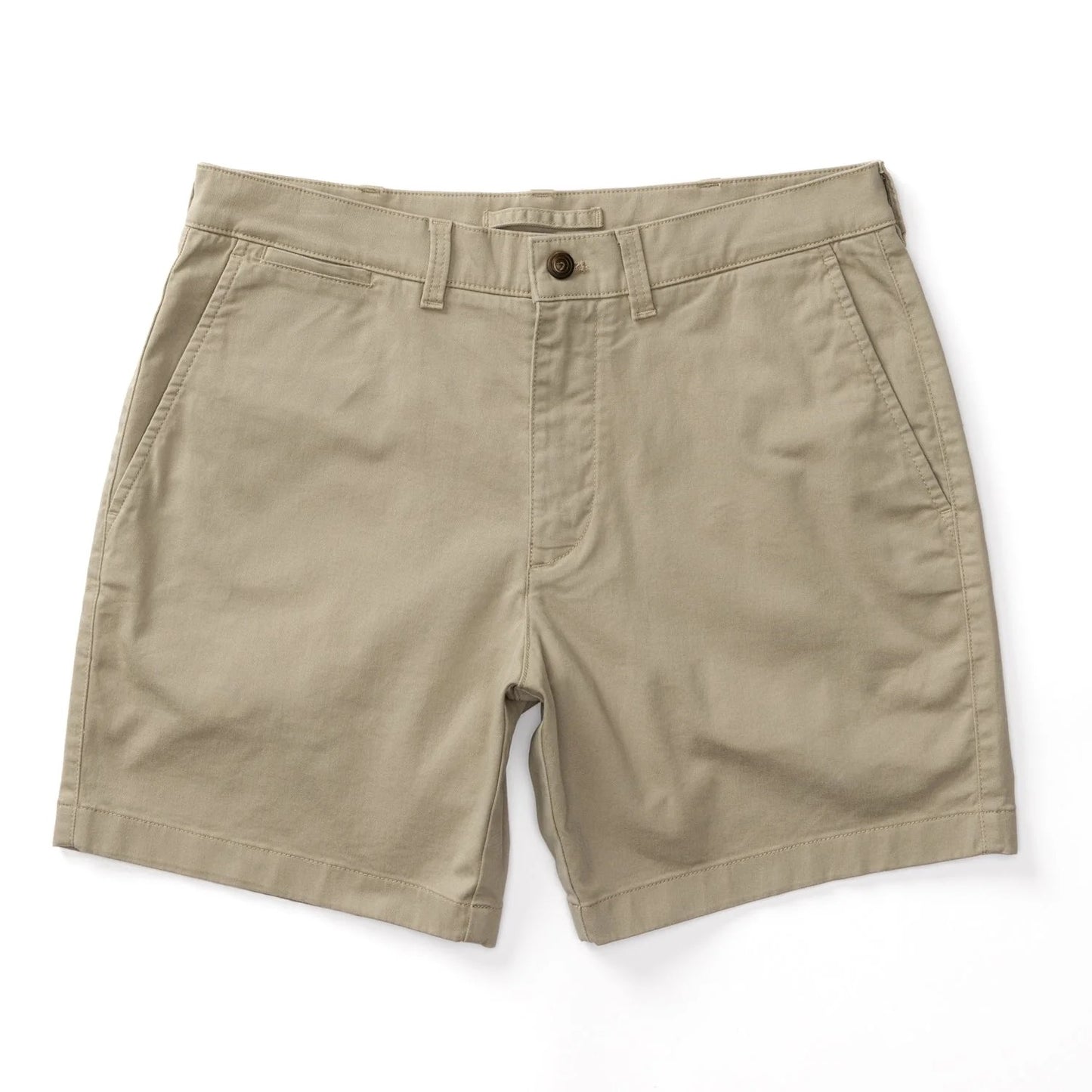 Duck Head 7" Gold School Chino Short Khaki- Gold Patch