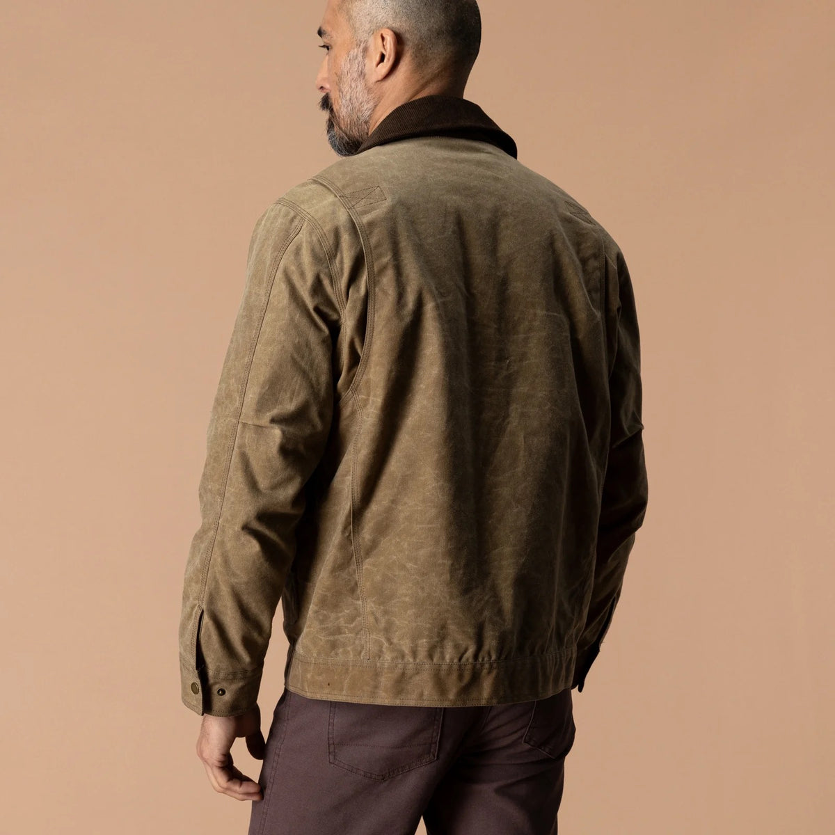 Duck Head Waxed Duck Canvas Rancher Jacket - Umber Brown