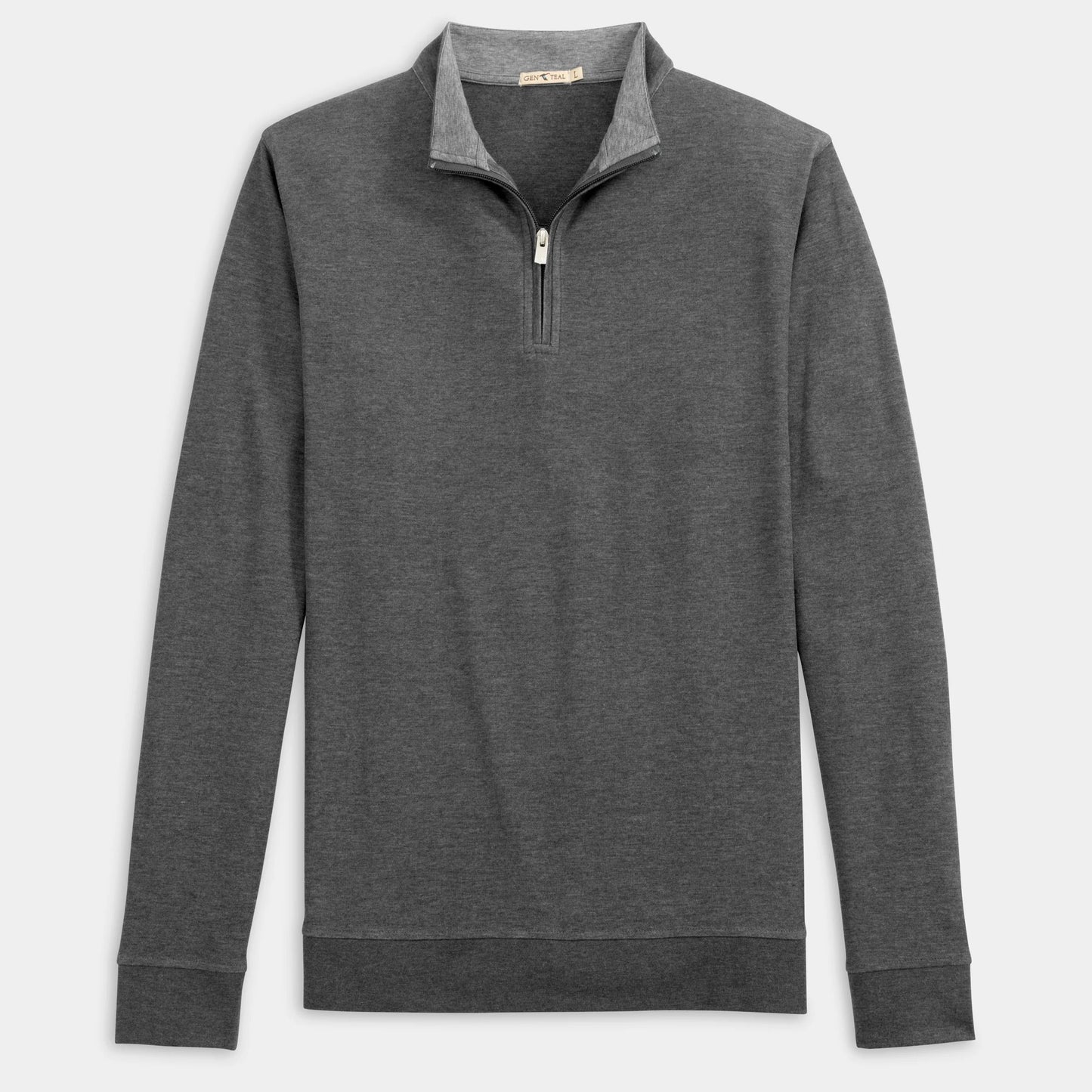 GenTeal Cotton/Modal Quarter-Zip (Charcoal)