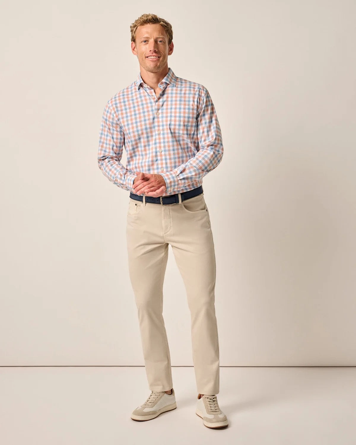 Johnnie-O Carmel Sateen 5-Pocket Pant Stone
